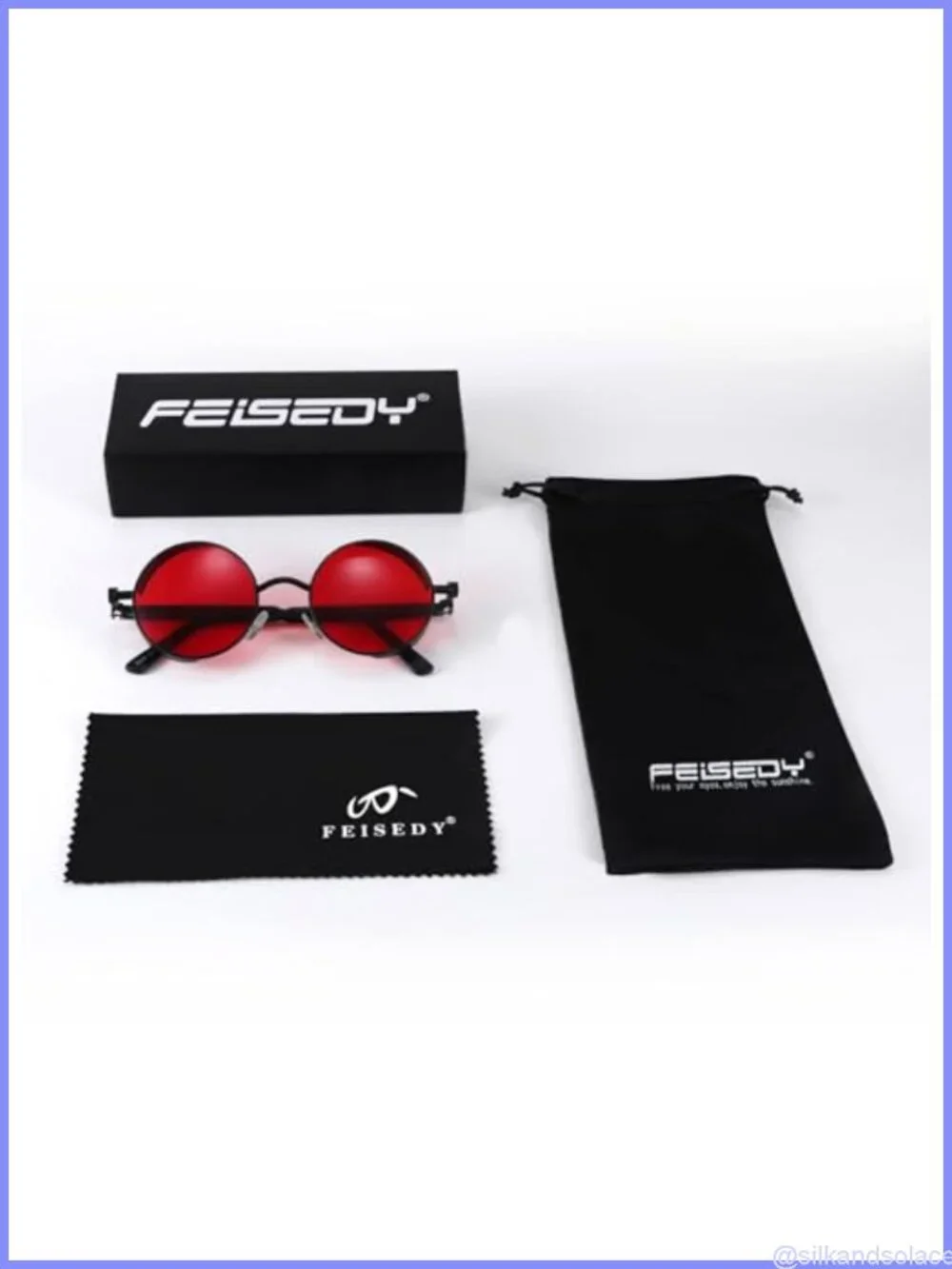 Retro Steampunk Round Metal Frame Sunglasses UV400 Full Frame